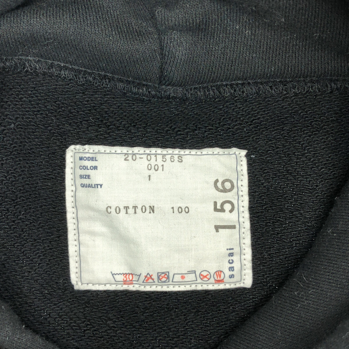 sacai | A.Girard 印花連帽衫 | 尺寸 1 | 黑色 | 男款