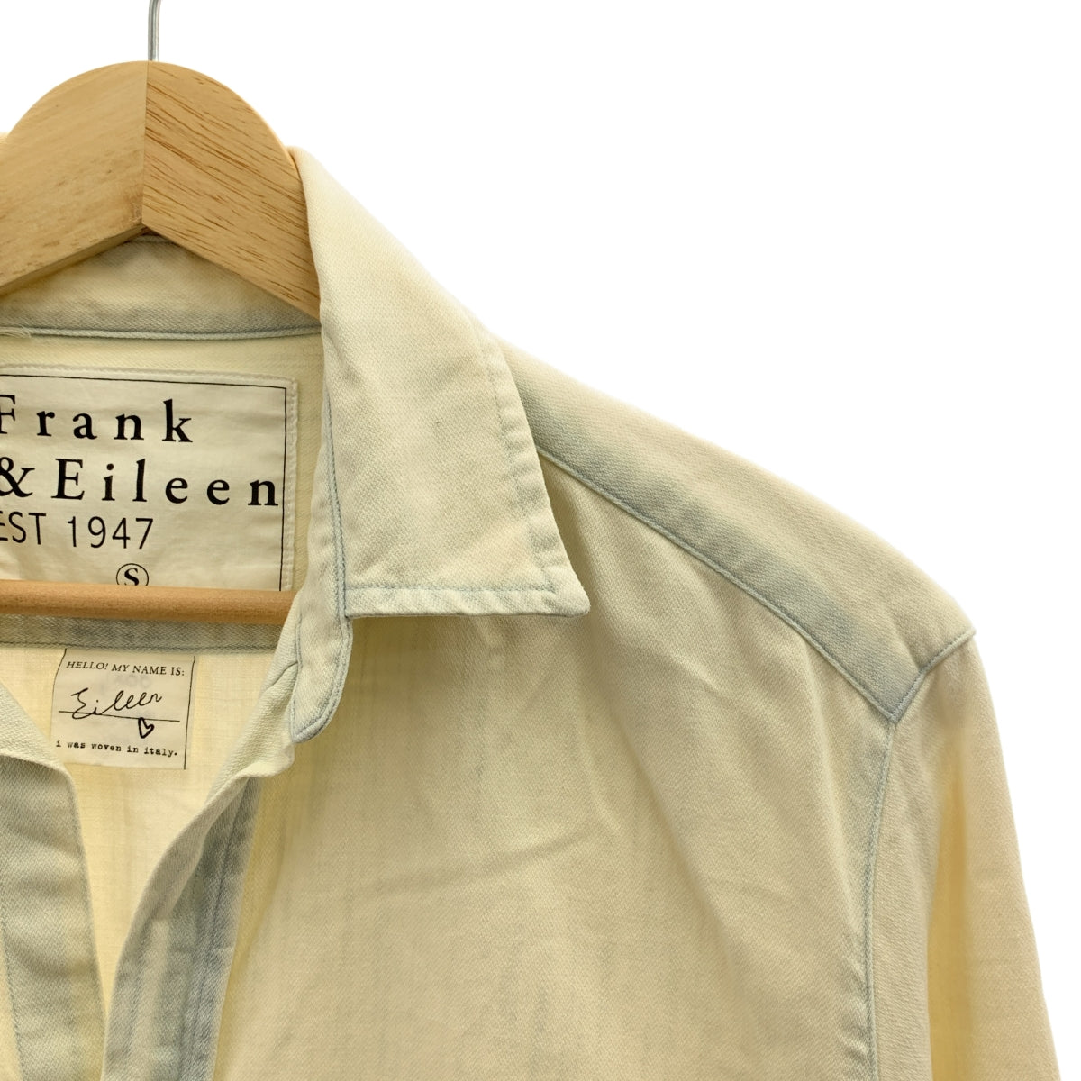 Frank&Eileen / フランクアンドアイリーン | EILEEN / コットン ブリーチ シャツ ブラウス | S |