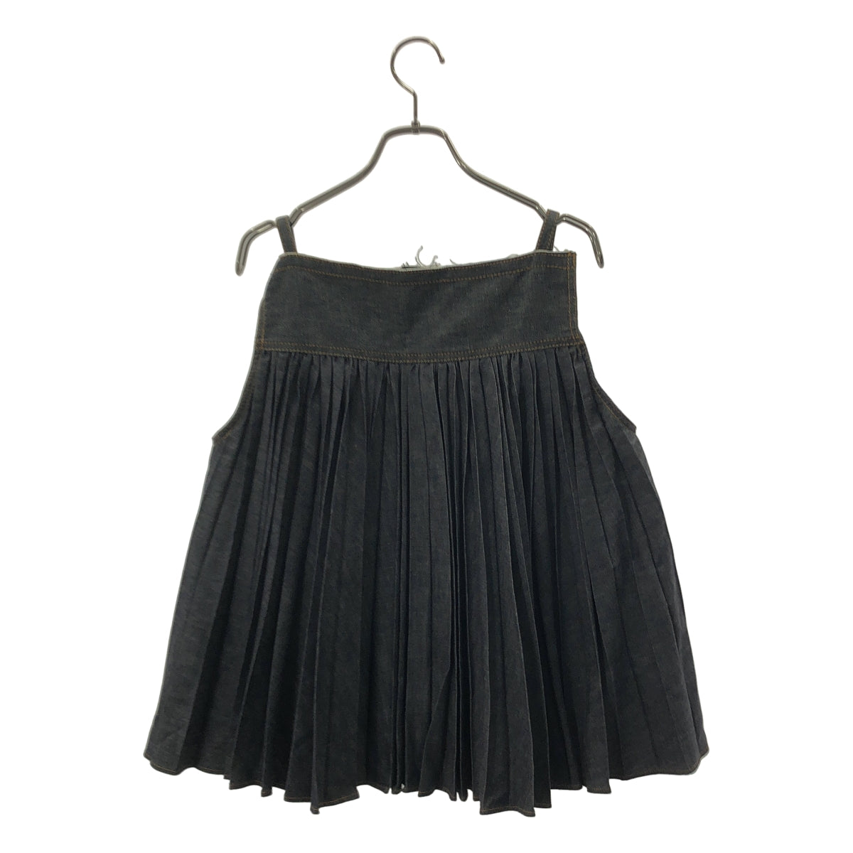 【美品】 sacai / サカイ | 2024SS | Denim Camisole Shirt 後褶邊無袖上衣 | 1 | 靛藍 | 女士