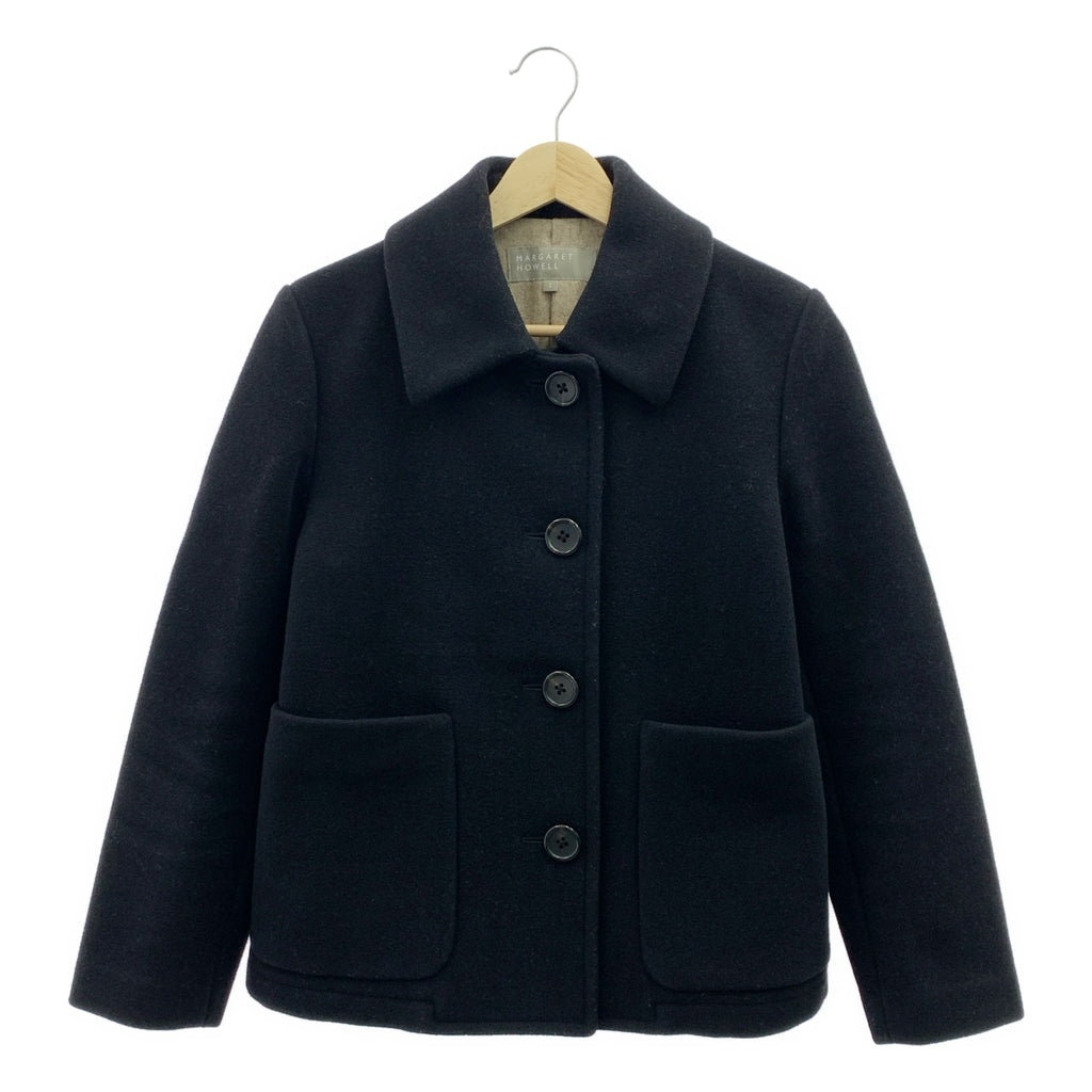 MARGARET HOWELL / マーガレットハウエル | ウールメルトン ショートコート ジャケット | 1 | レディース