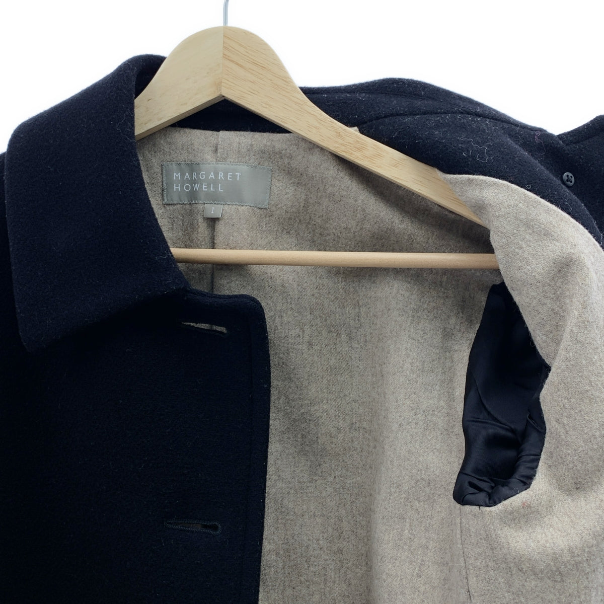 MARGARET HOWELL / マーガレットハウエル | ウールメルトン ショートコート ジャケット | 1 | レディース