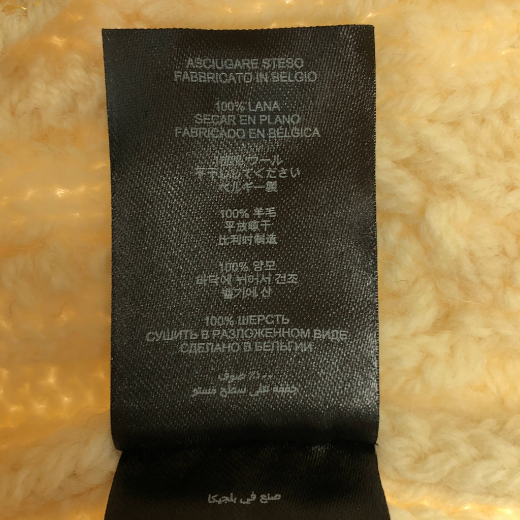 DRIES VAN NOTEN / 드리스 반 노텐 | 2022AW | 호일 프린트 울 알란 크루 넥 니트 | S | 남성