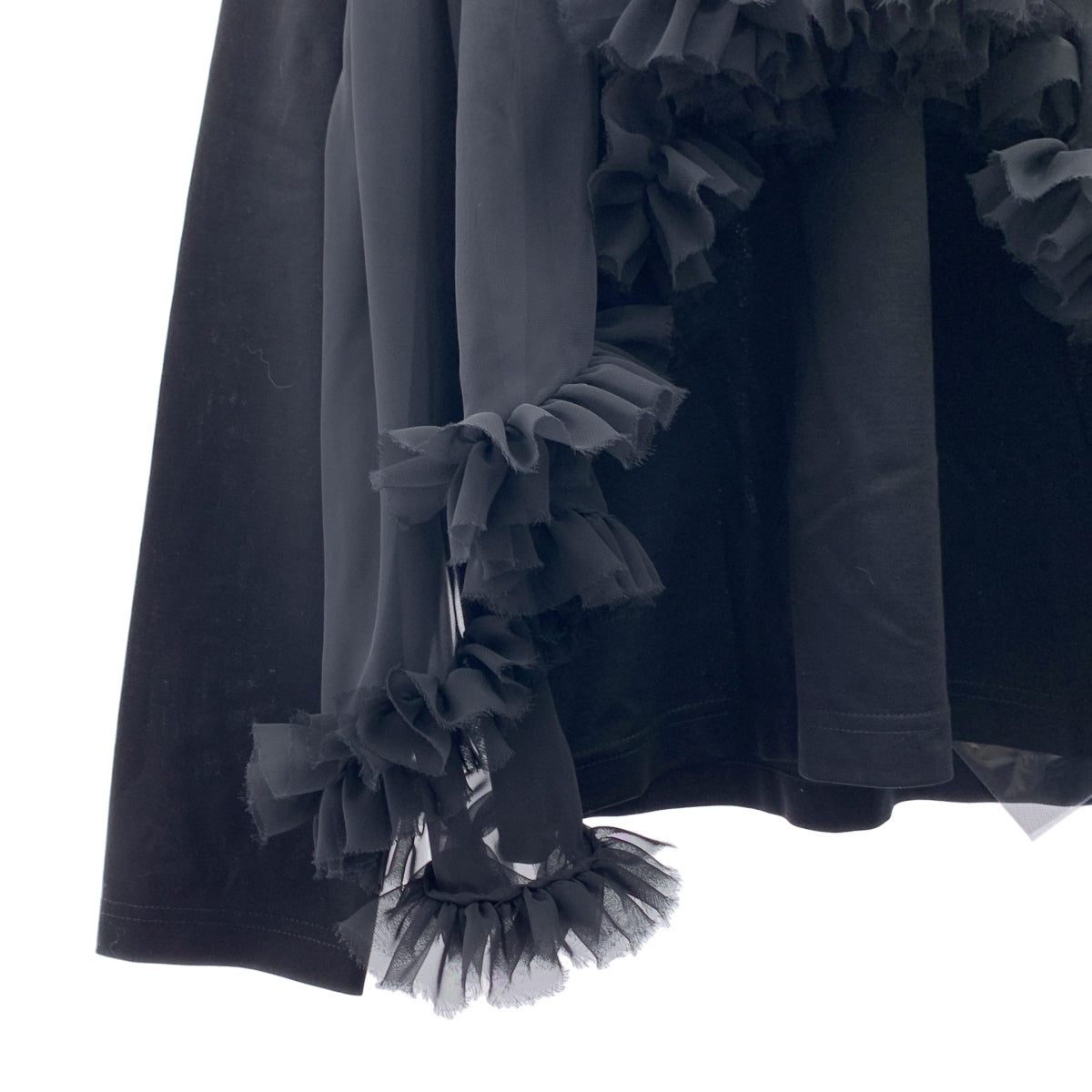 noir kei ninomiya | 2026春夏 | 薄紗褶皺圓領上衣 | S碼 | 女款