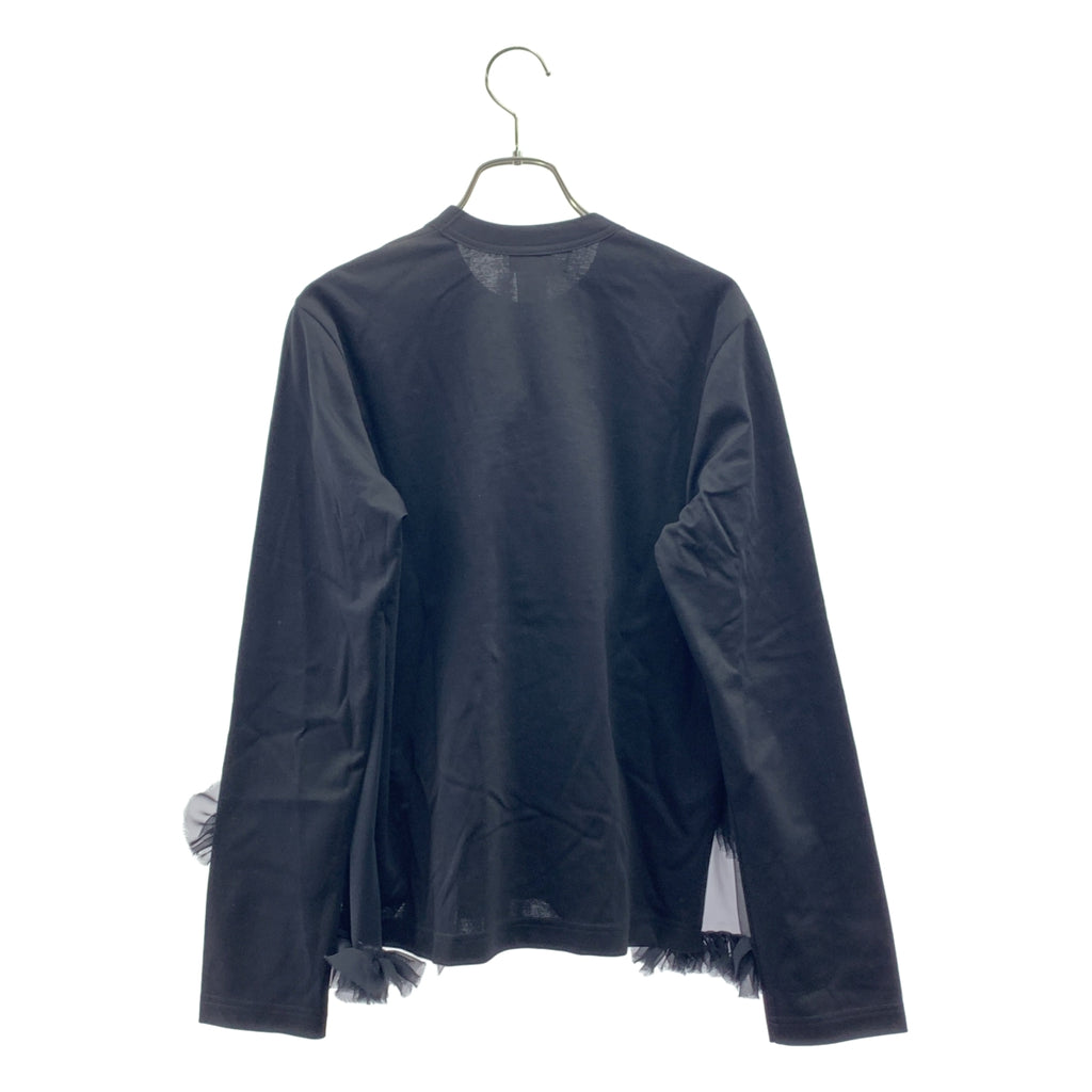 noir kei ninomiya | 2026春夏 | 薄紗褶皺圓領上衣 | S碼 | 女款