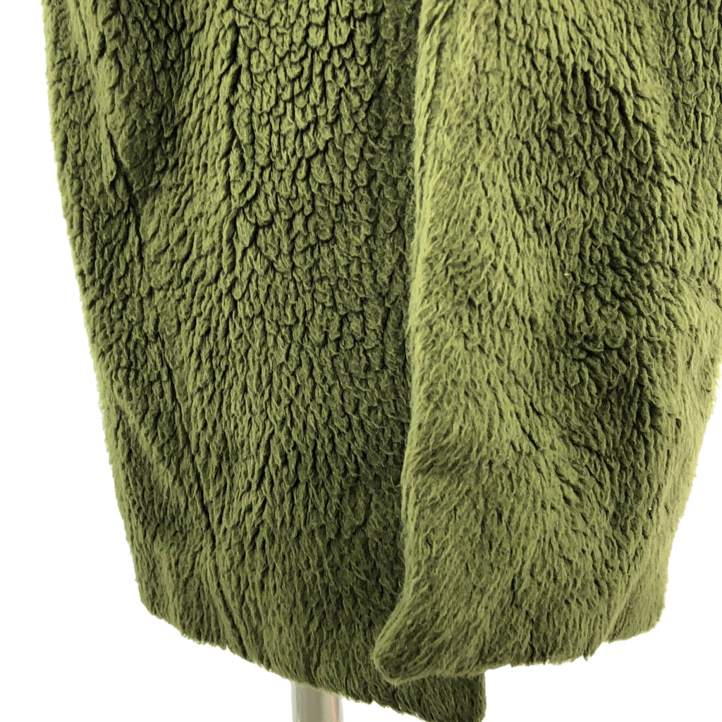 REYC / リック | FUR LONG COAT ボア ロング コート | 34 | オリーブ | レディース