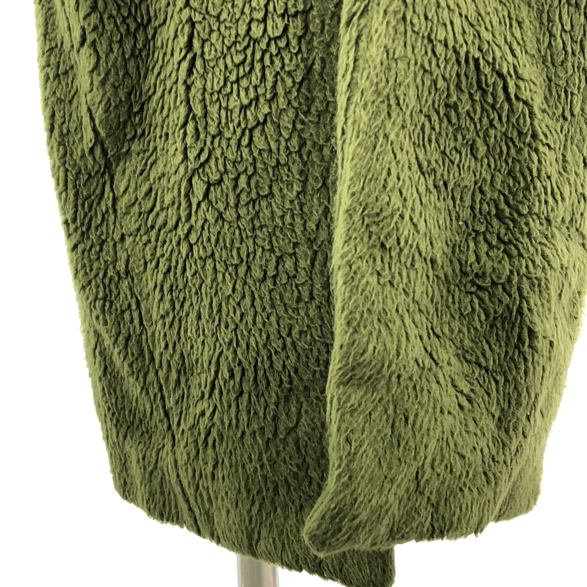 REYC / リック | FUR LONG COAT ボア ロング コート | 34 | オリーブ | レディース
