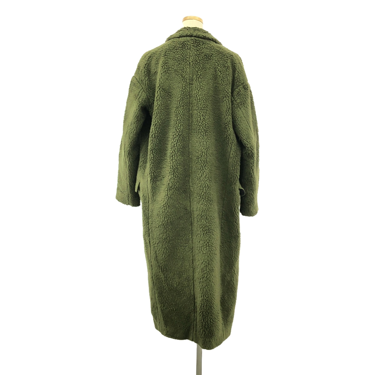 REYC / リック | FUR LONG COAT ボア ロング コート | 34 | オリーブ | レディース
