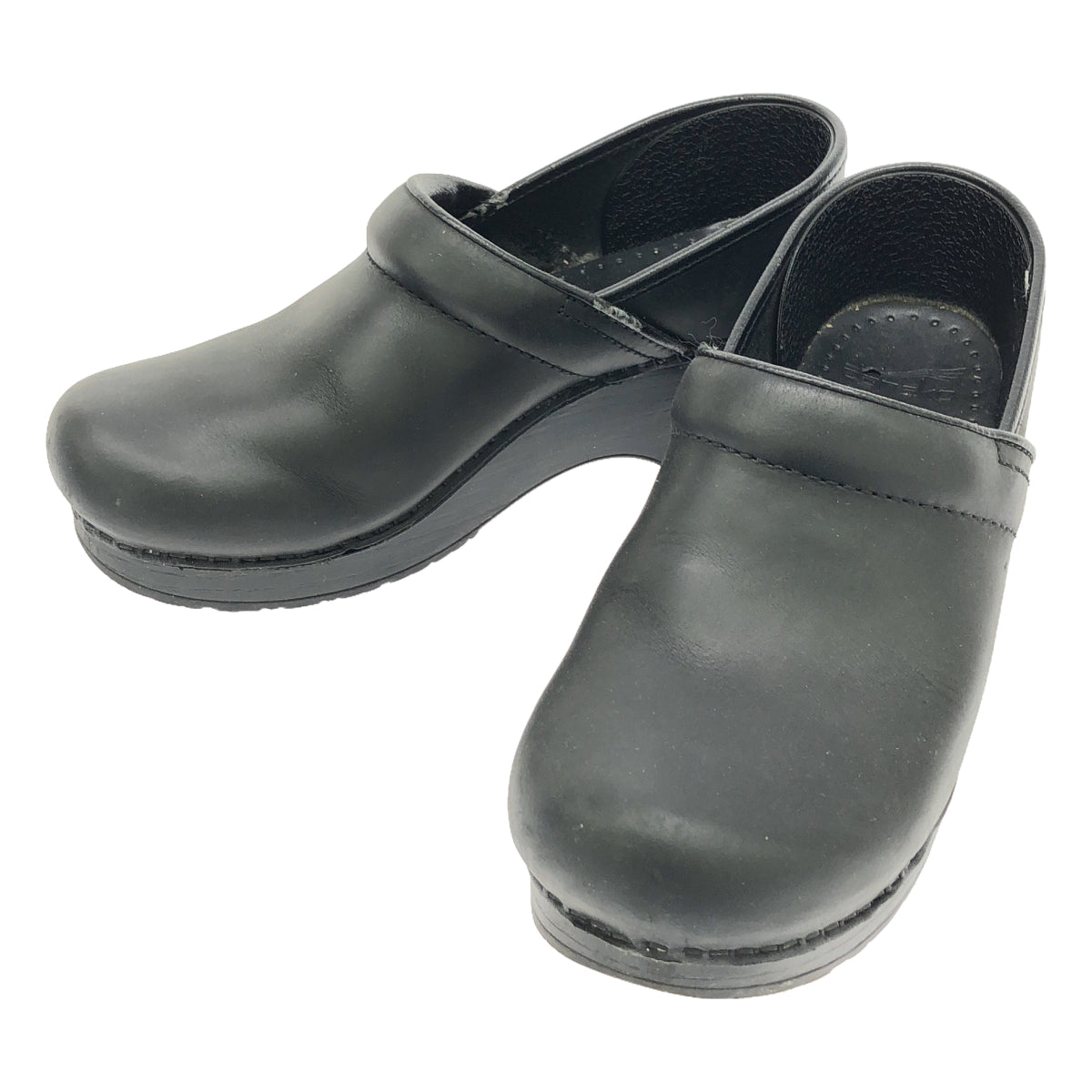 DANSKO | PROFESSIONAL Oiled Leather Clog Shoes | Size 38 | Black | Women's