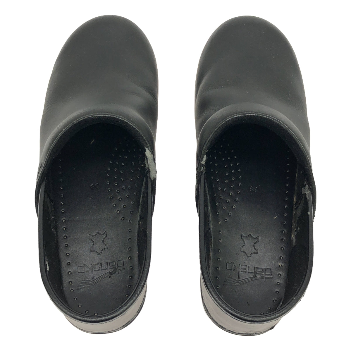 DANSKO | PROFESSIONAL Oiled Leather Clog Shoes | Size 38 | Black | Women's