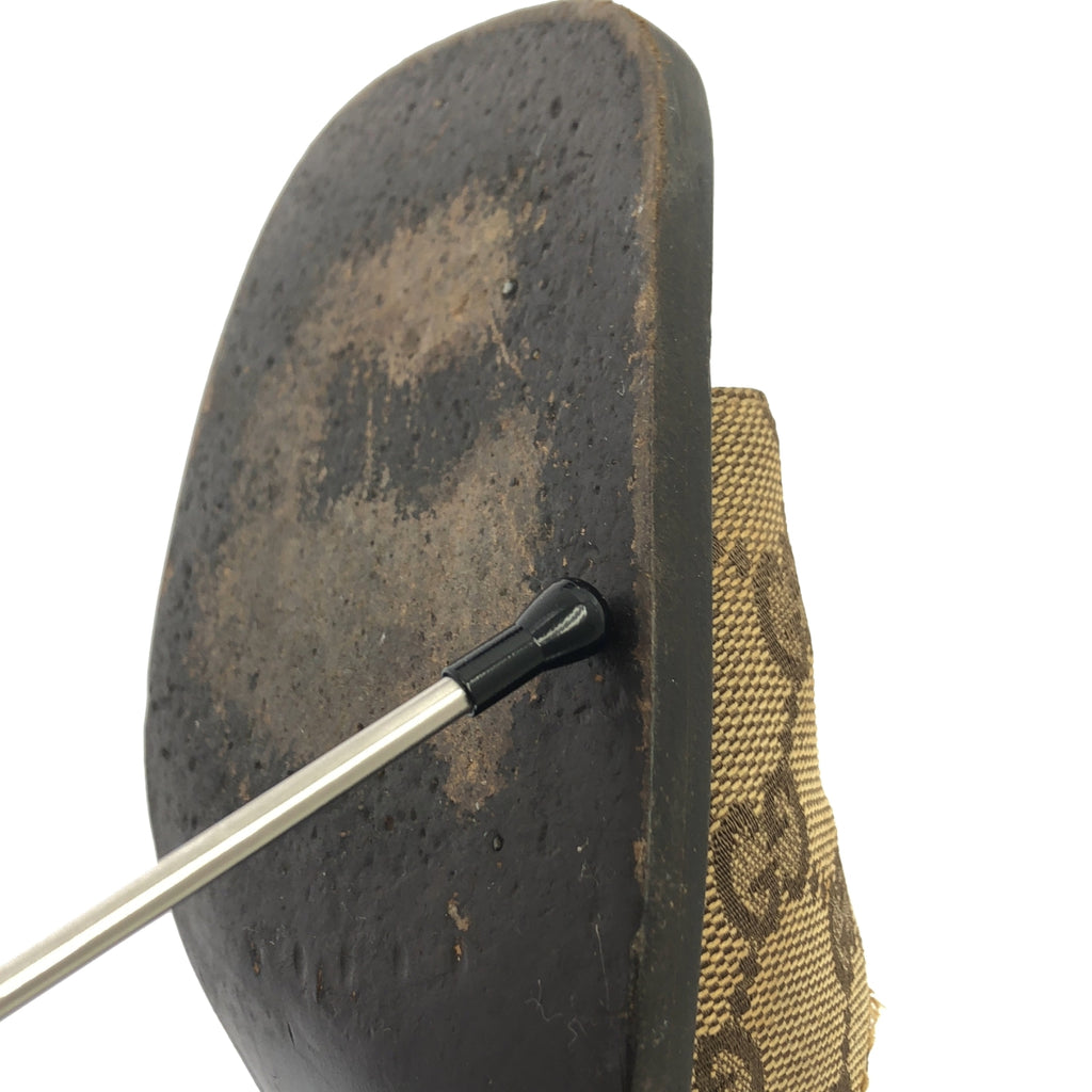 GUCCI / グッチ | キャンバス GG 総柄 チャンキーヒール サンダル | 38 1/2 | レディース