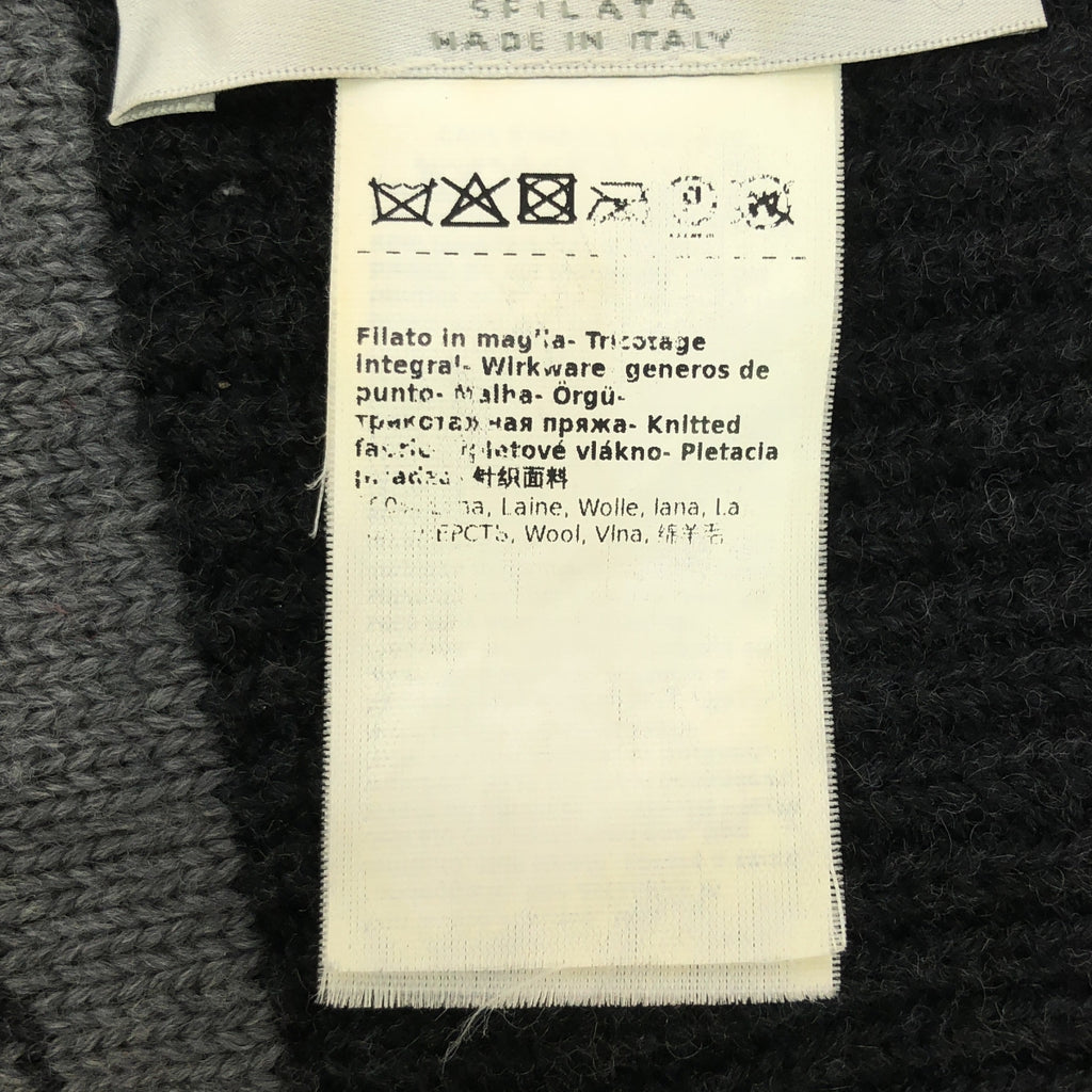 Max Mara / 맥스 마라 | 로고 울 바라클라바 니트 모자 | 차콜 그레이 | 여성