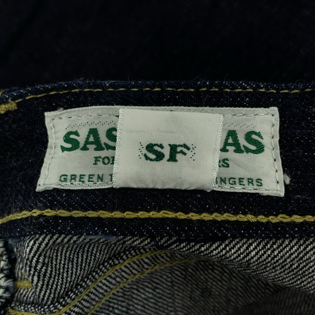 SASSAFRAS / 사사후라스 | Fall Leaf R Pants 폴 리프 얼 세르비치 데님 팬츠 | M | 남성