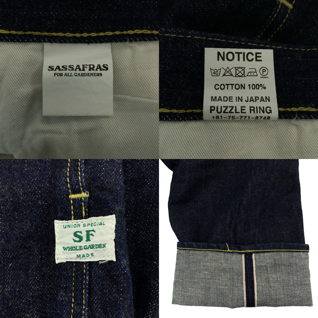 SASSAFRAS / 사사후라스 | Fall Leaf R Pants 폴 리프 얼 세르비치 데님 팬츠 | M | 남성