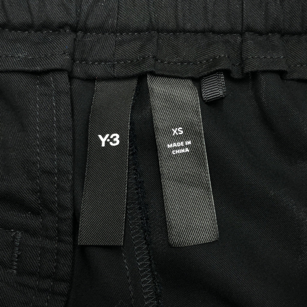 [類似新款] Y-3 STR WO CUF PNT 人造絲休閒褲 | XS 碼 | 黑色 | 男款