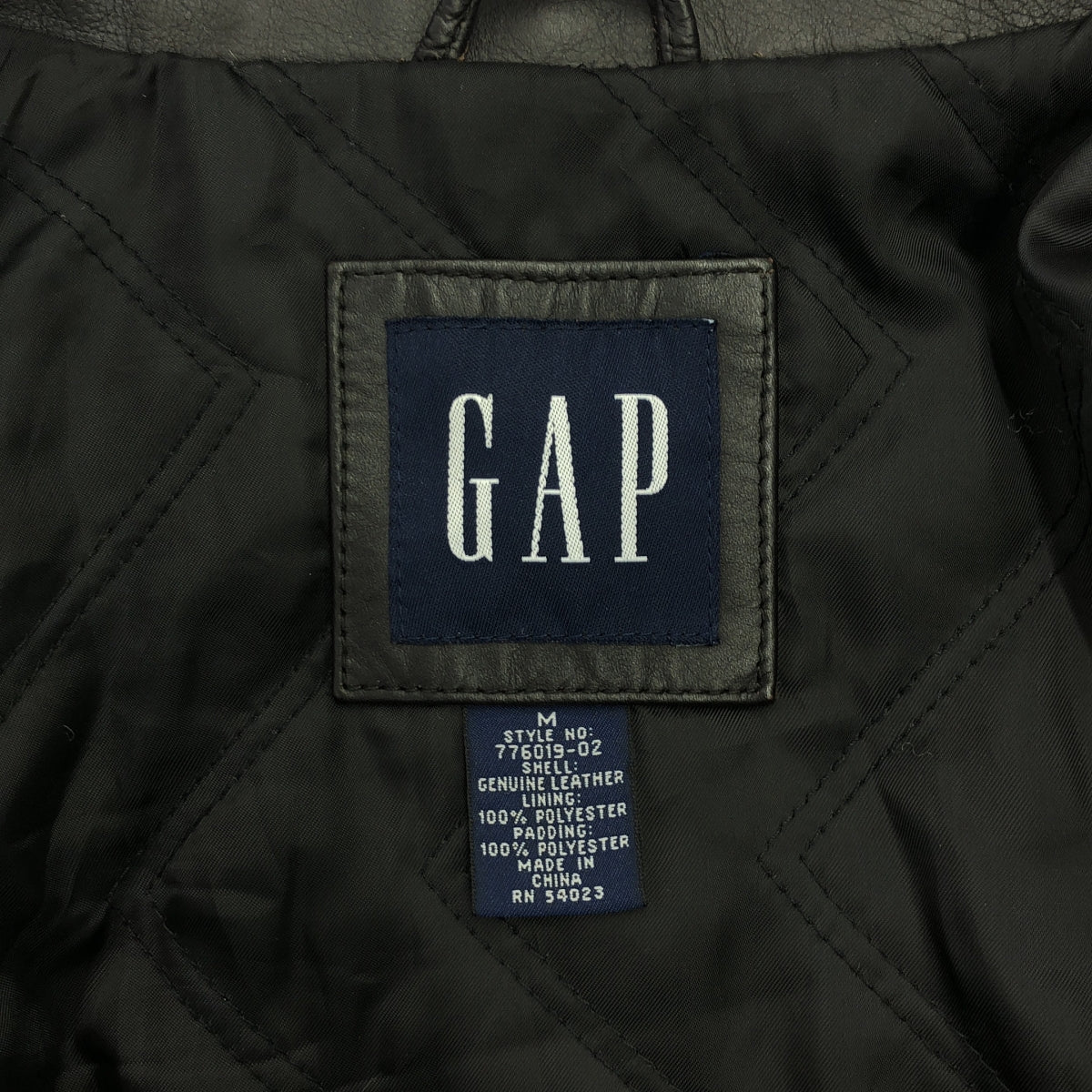 OLD / 古着 | GAP / レザージャケット | M | ブラック | メンズ