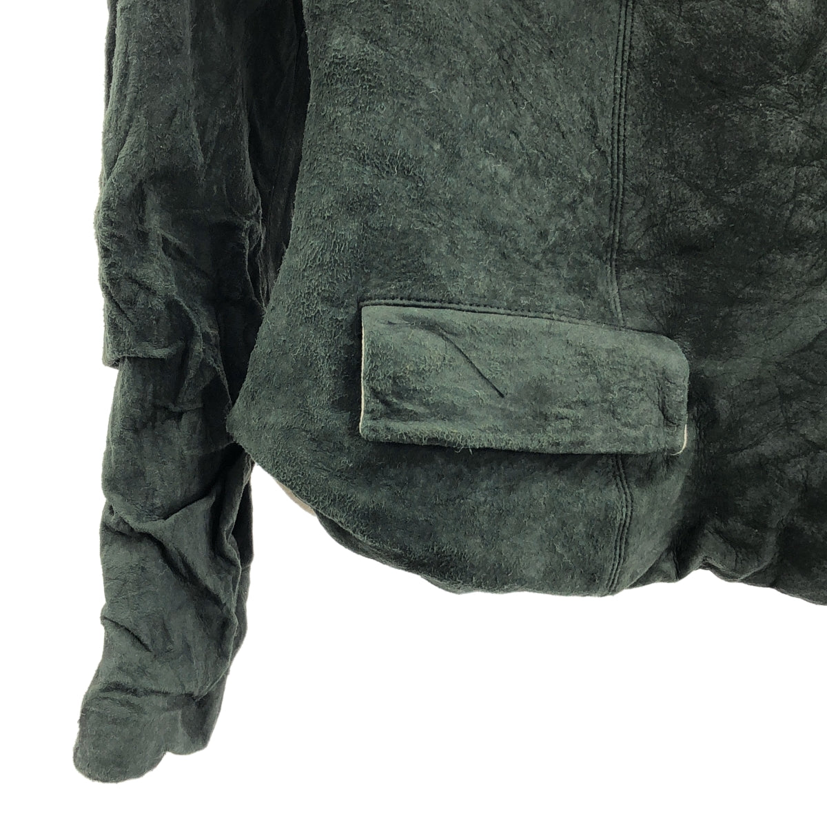 Paul Harnden / 폴 하덴 | 가죽 울 전환 노 컬러 재킷 | M | 남성