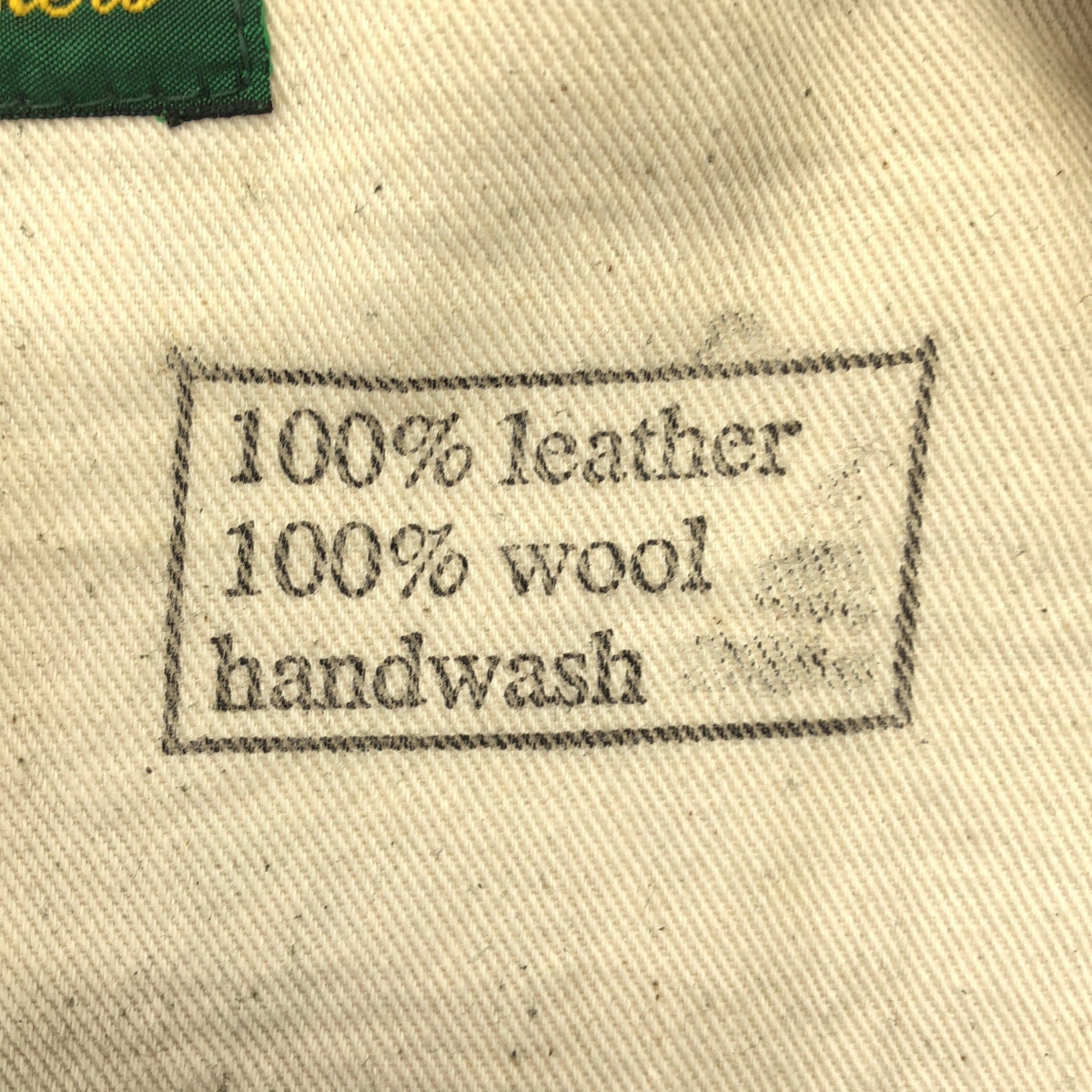 Paul Harnden / ポールハーデン | レザー ウール 切替 ノーカラー ジャケット | M | メンズ