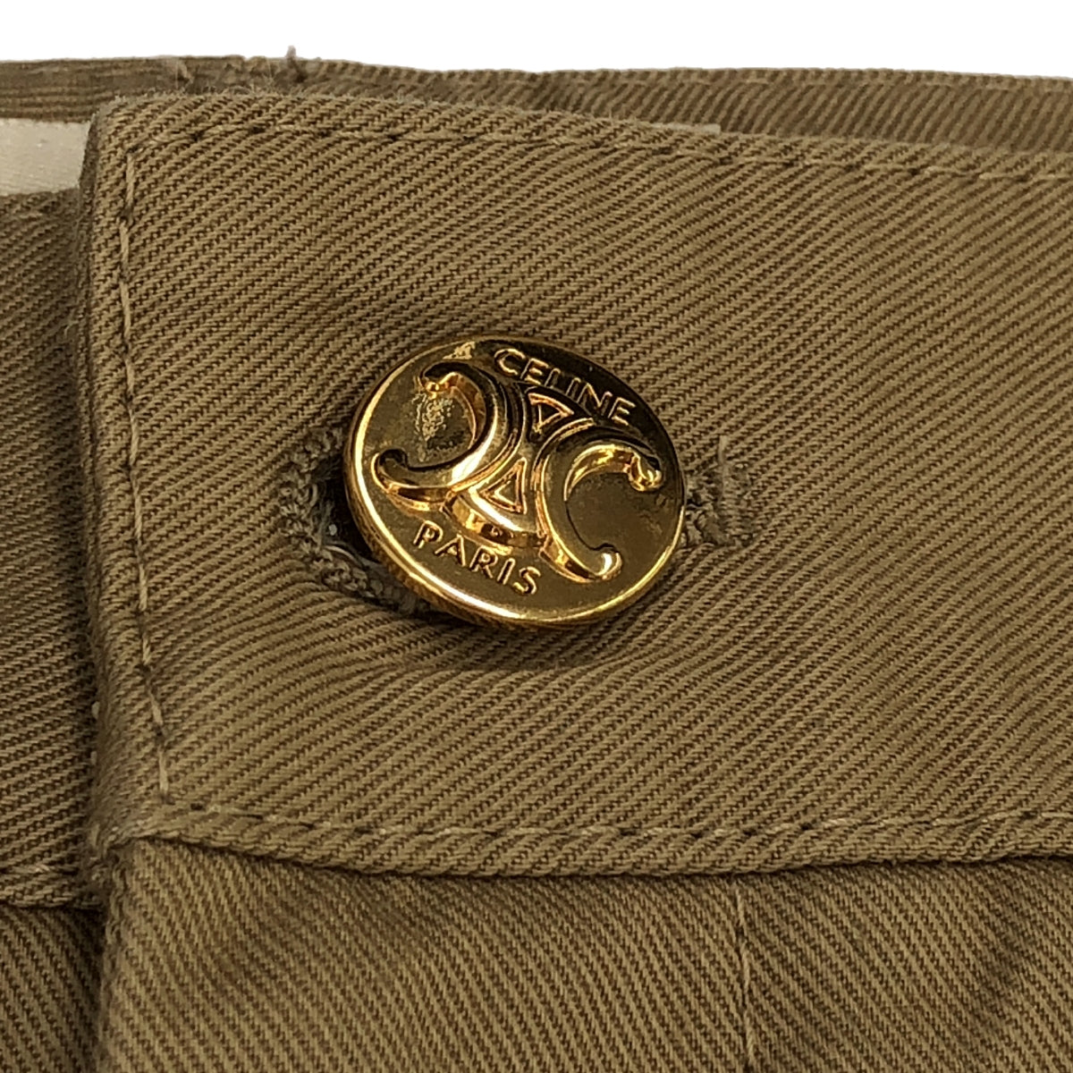 席琳 | Eddie's TAILLAT PANTS 碎花紐曼高腰工作褲 |尺寸 38 |米色 |女性的