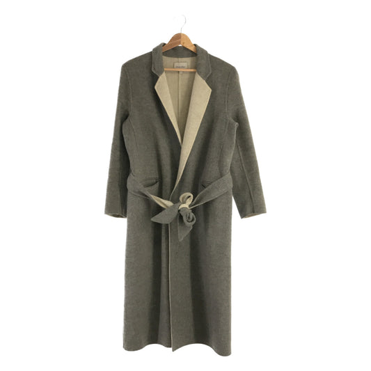 steven alan / steven alan | MELTON LONG SOUTIEN COLLAR COAT | S | Gray | Women's