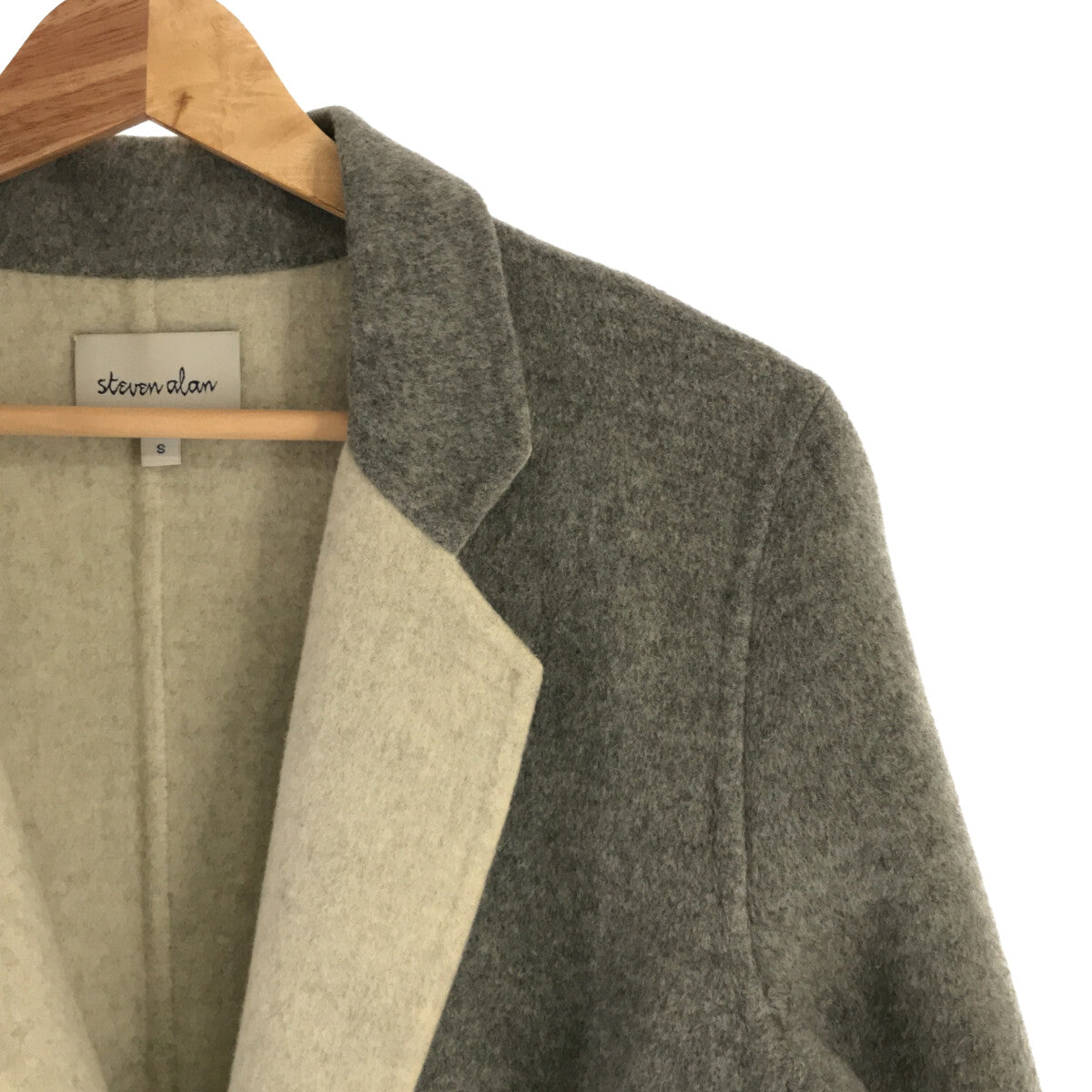 steven alan / steven alan | MELTON LONG SOUTIEN COLLAR COAT | S | Gray | Women's