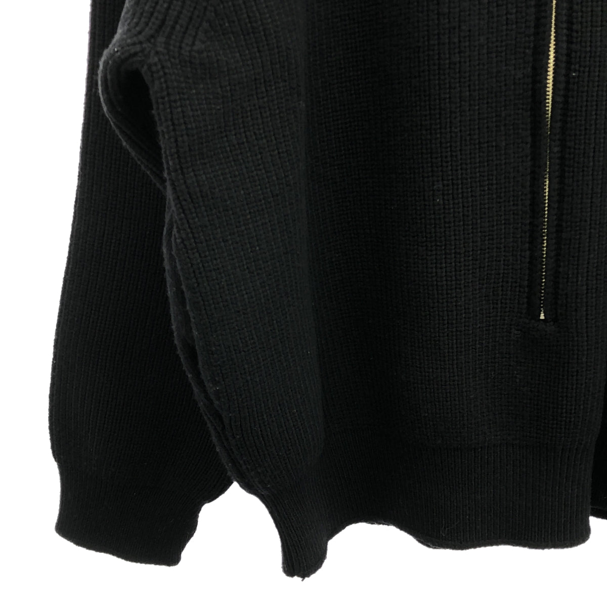 YOKE / ヨーク | 2023AW | 3/4 FRONT ZIP HIGH NECK RIB SWEATER / ウール フロントジップ ニット | 3 | メンズ