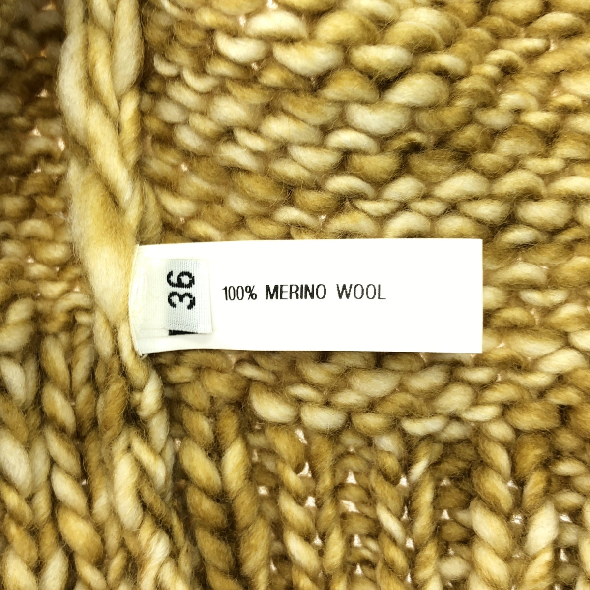 【新品】  NAMACHEKO / ナマチェコ | CYRUS CARDIGAN ニット カーディガン | 36 | WHITE SPRAED YELLOW / イエロー系 | レディース