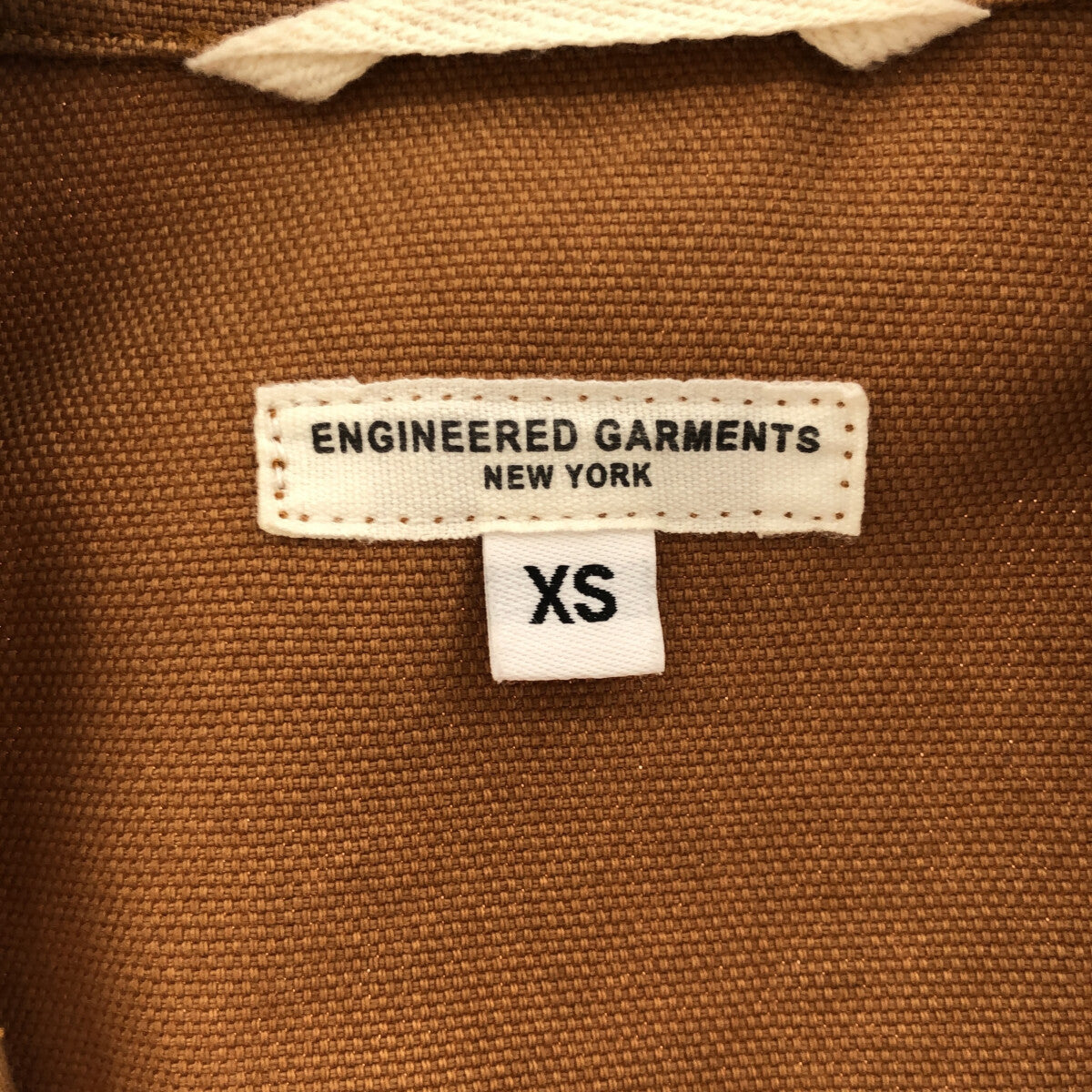 【美品】  Engineered Garments / エンジニアドガーメンツ | カバーオール ジャケット | XS | ライトブラウン | メンズ