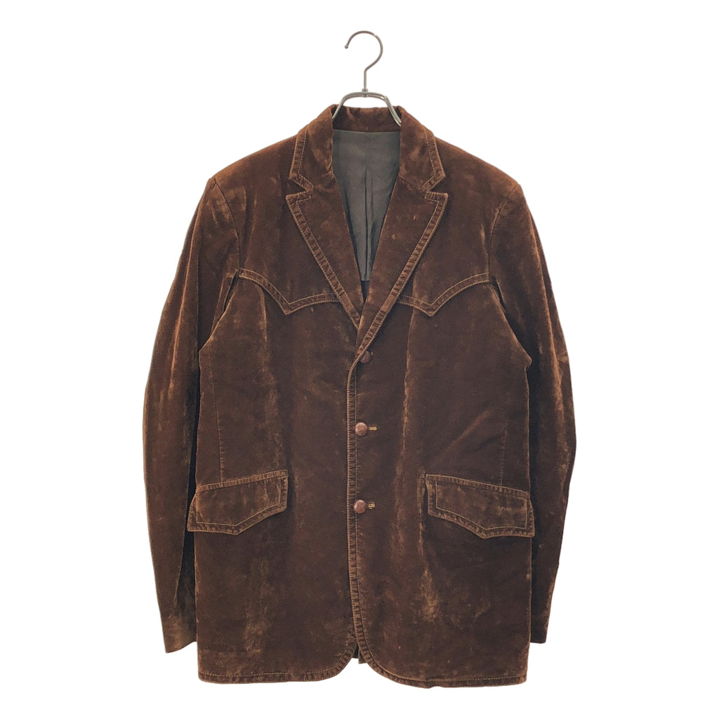 Maison Martin Margiela / メゾンマルタンマルジェラ | 2006AW | 本人期 ベロア ウエスタンディティール 3B  テーラードジャケット | 46 | メンズ