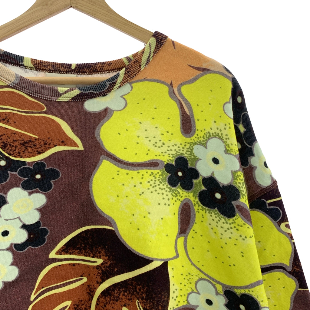 DRIES VAN NOTEN / 드리스 반 노튼 | 코튼 플로랄 반팔 스웨트 | S | 여성