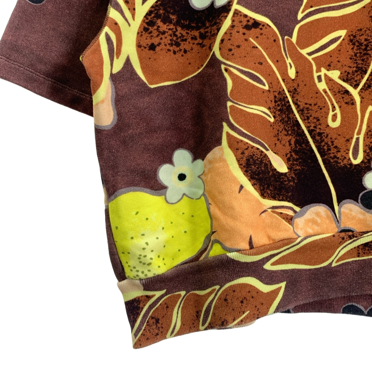 DRIES VAN NOTEN / 드리스 반 노튼 | 코튼 플로랄 반팔 스웨트 | S | 여성