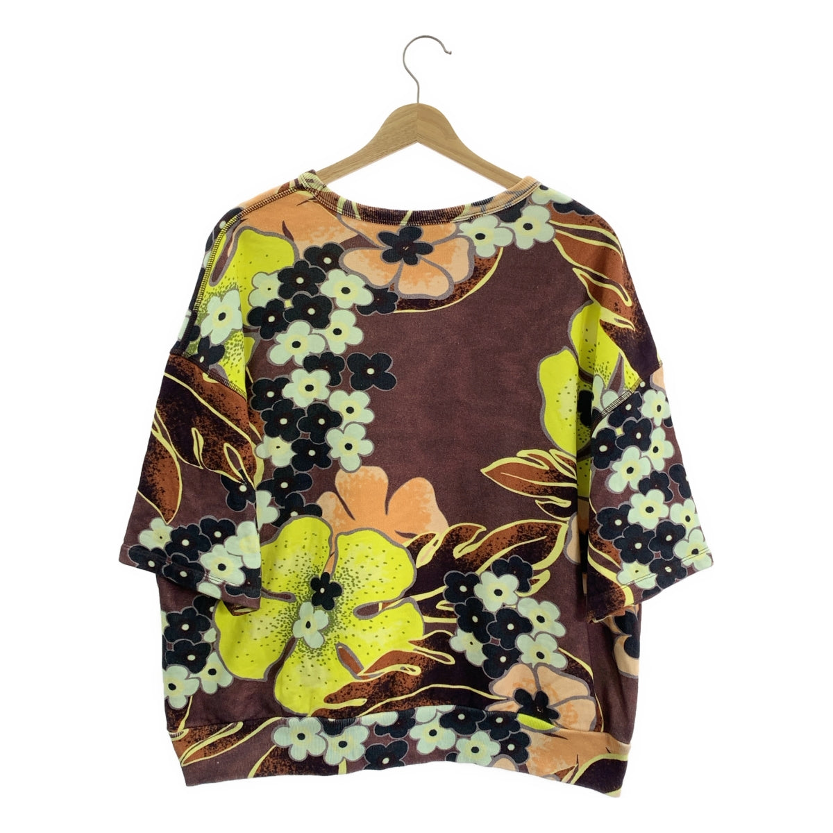 DRIES VAN NOTEN / 드리스 반 노튼 | 코튼 플로랄 반팔 스웨트 | S | 여성