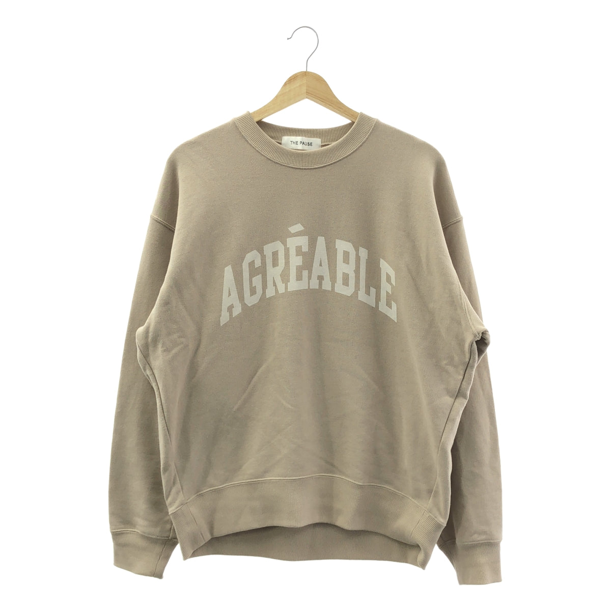 Whim Gazette | THE PAUSE 標誌套頭衫 | F 碼 | 米色 | 女款