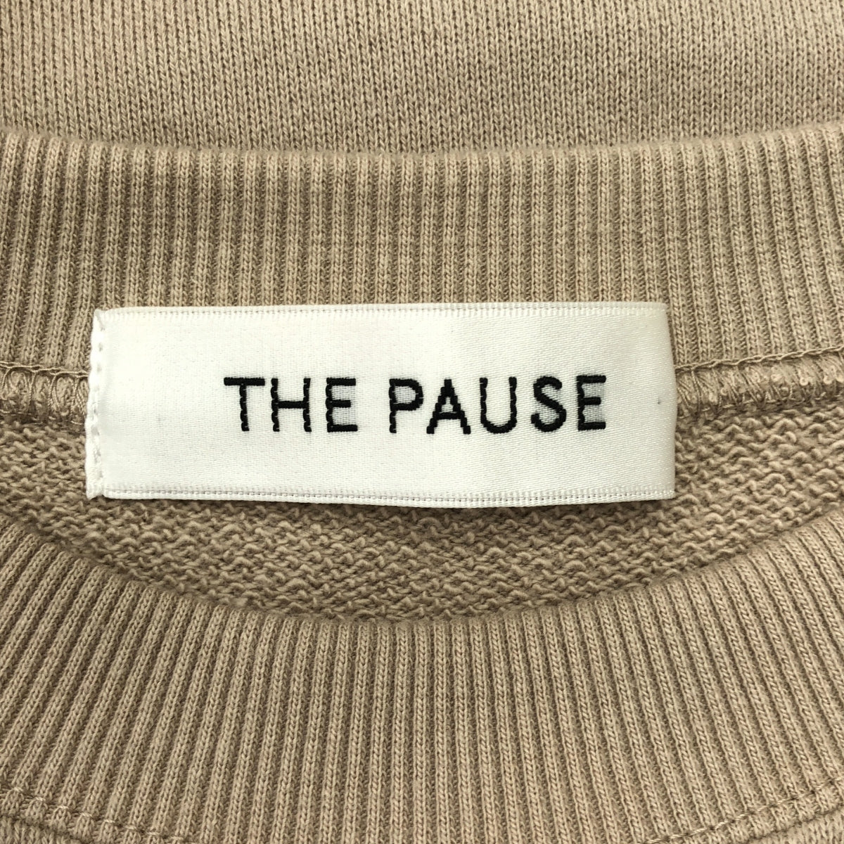 Whim Gazette / 윙가젯 | THE PAUSE / 로고 스웨트 풀오버 트레이너 | F | 베이지 | 여성