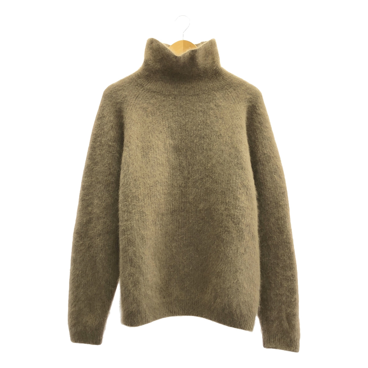 【美品】  H BEAUTY&YOUTH / エイチビューティアンドユース | RIB HIGH NECK KNIT ニット | L | ブラウン | メンズ