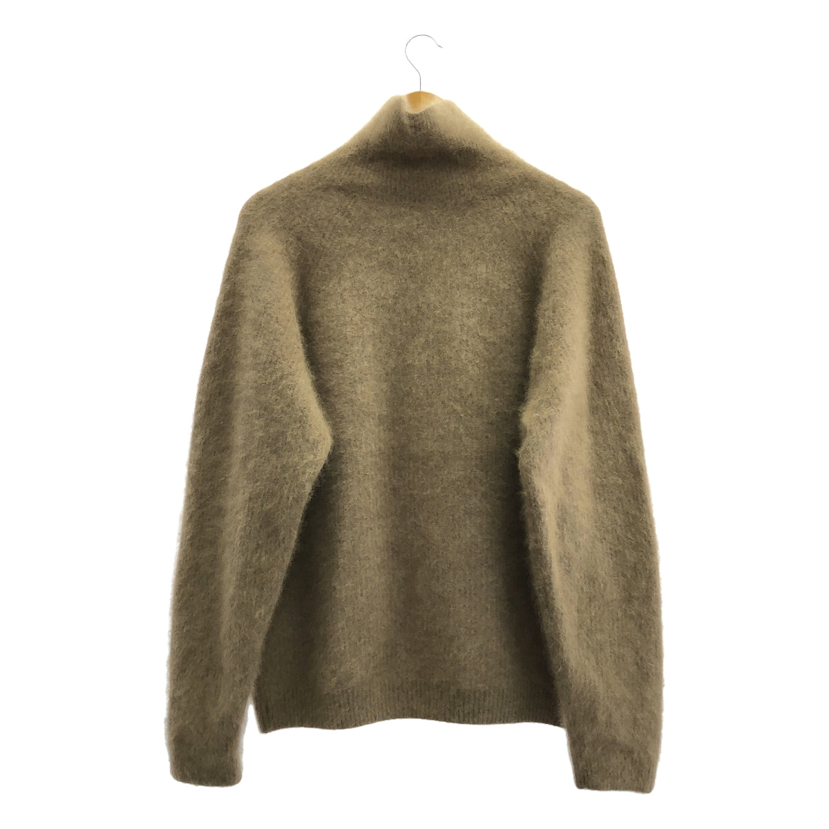 【美品】  H BEAUTY&YOUTH / エイチビューティアンドユース | RIB HIGH NECK KNIT ニット | L | ブラウン | メンズ