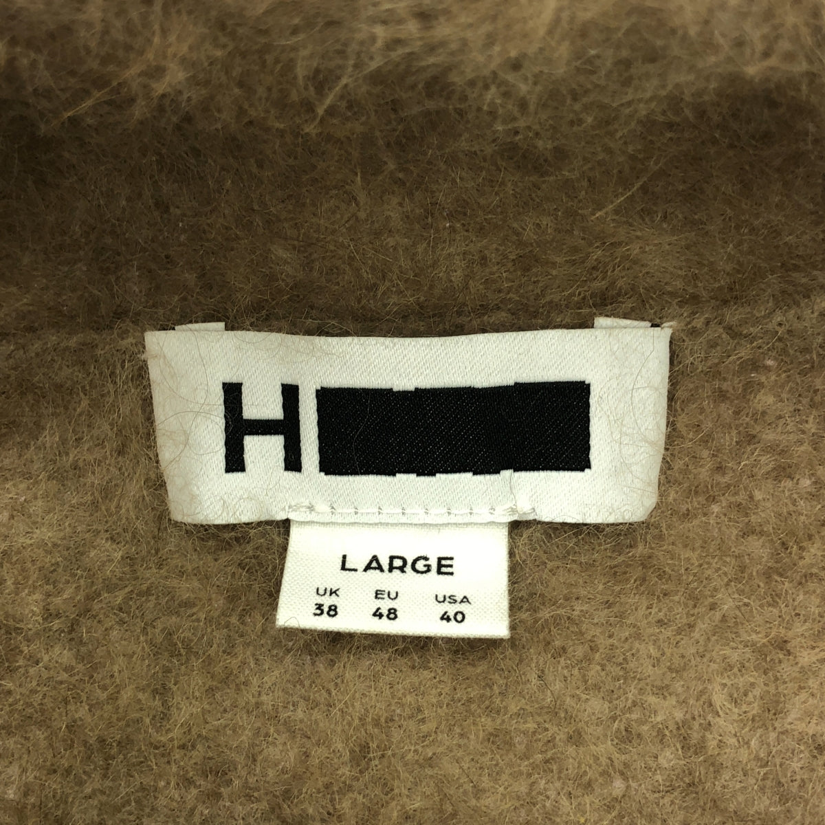 【美品】  H BEAUTY&YOUTH / エイチビューティアンドユース | RIB HIGH NECK KNIT ニット | L | ブラウン | メンズ