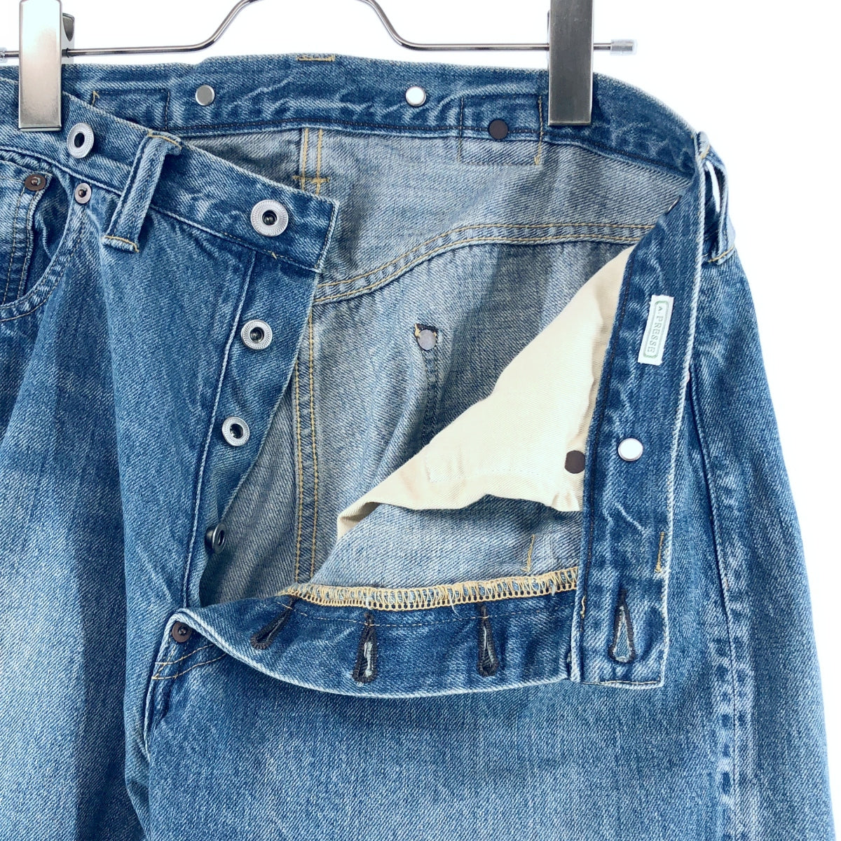 A.PRESSE / アプレッセ | No.2 Washed Denim Pants / セルビッチ デニムパンツ | 34 | メンズ