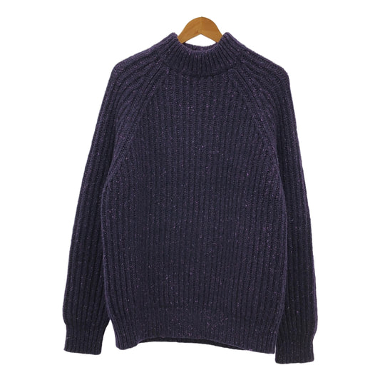 Plan C / プランシー | カシミヤ混 ワイド リブ クルーネックニット | 42 | レディース