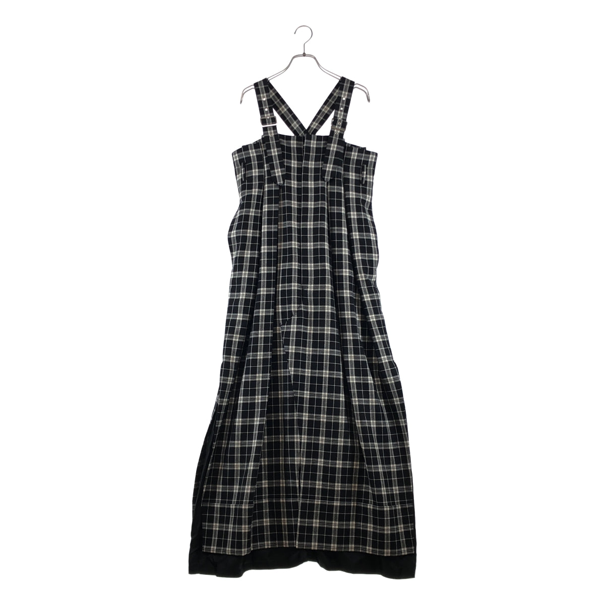 noir kei ninomiya / ノワールケイニノミヤ | 2024AW | チェック ウール サスペンダー パンツ | S | レディース