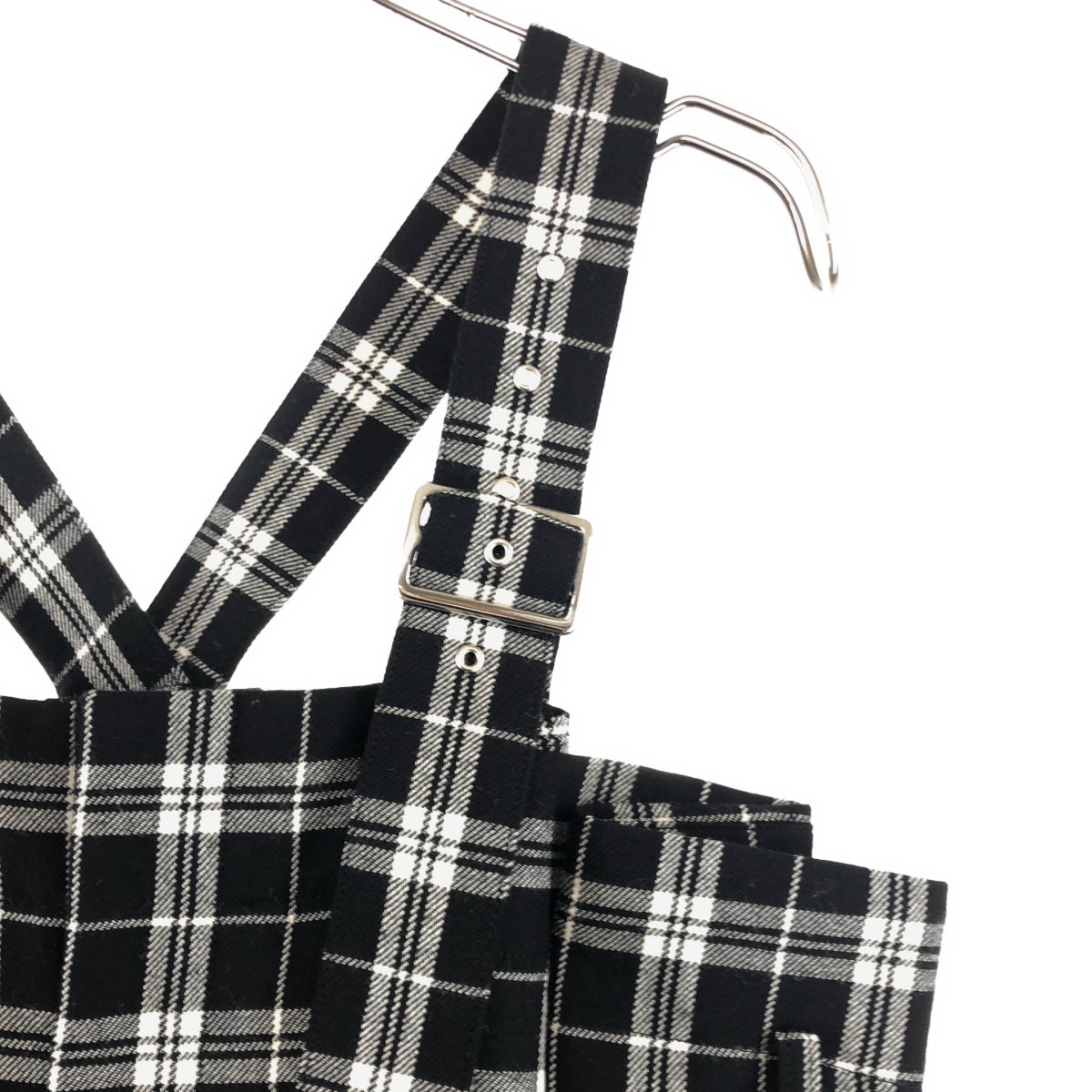 noir kei ninomiya / ノワールケイニノミヤ | 2024AW | チェック ウール サスペンダー パンツ | S | レディース