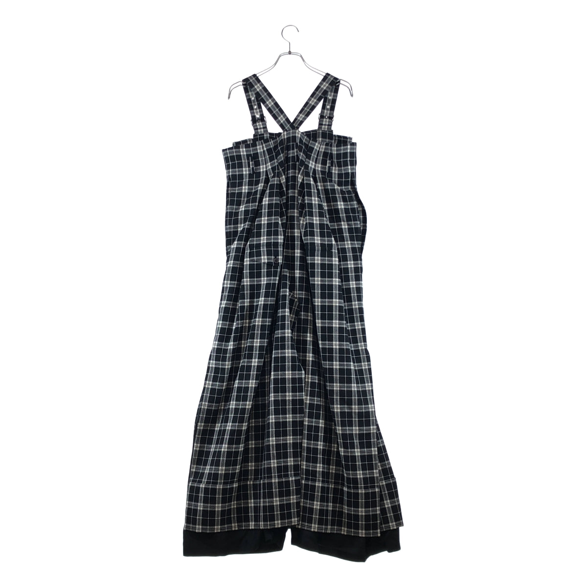 noir kei ninomiya / ノワールケイニノミヤ | 2024AW | チェック ウール サスペンダー パンツ | S | レディース