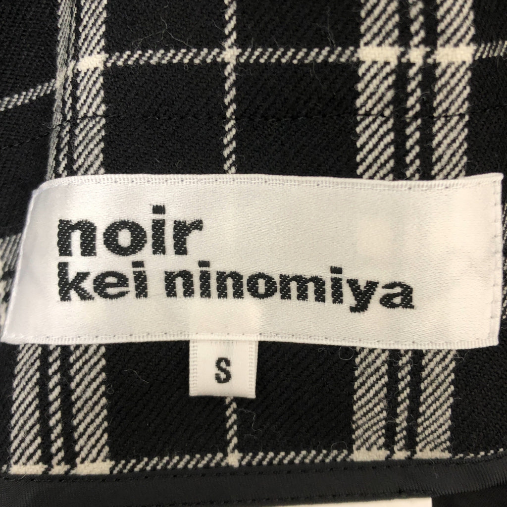 noir kei ninomiya / ノワールケイニノミヤ | 2024AW | チェック ウール サスペンダー パンツ | S | レディース