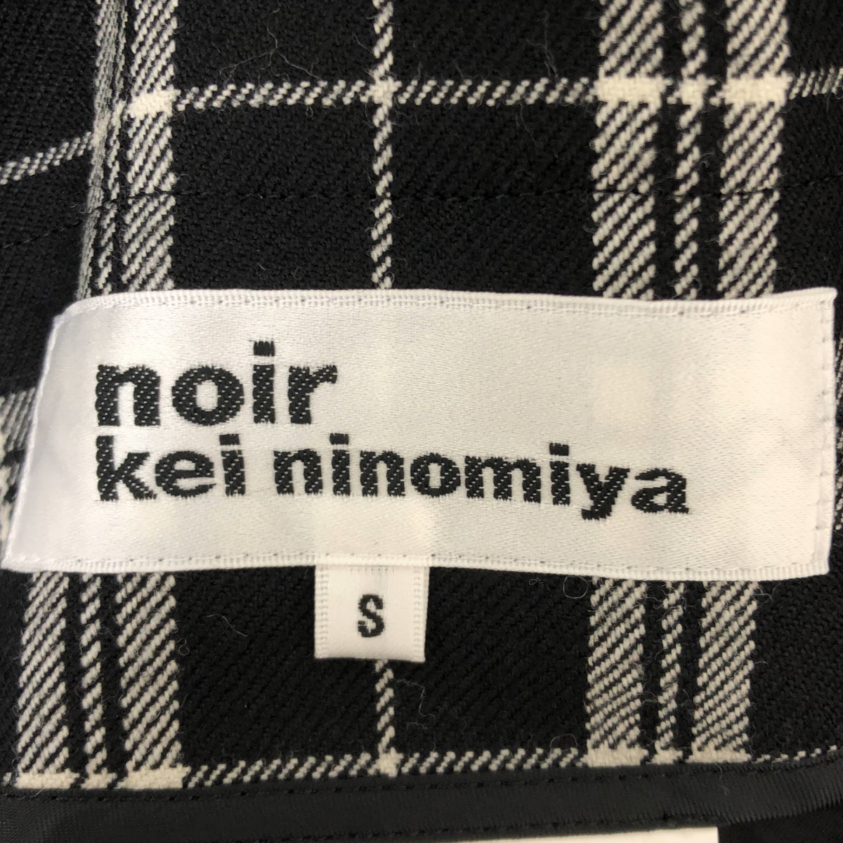 noir kei ninomiya / ノワールケイニノミヤ | 2024AW | チェック ウール サスペンダー パンツ | S | レディース