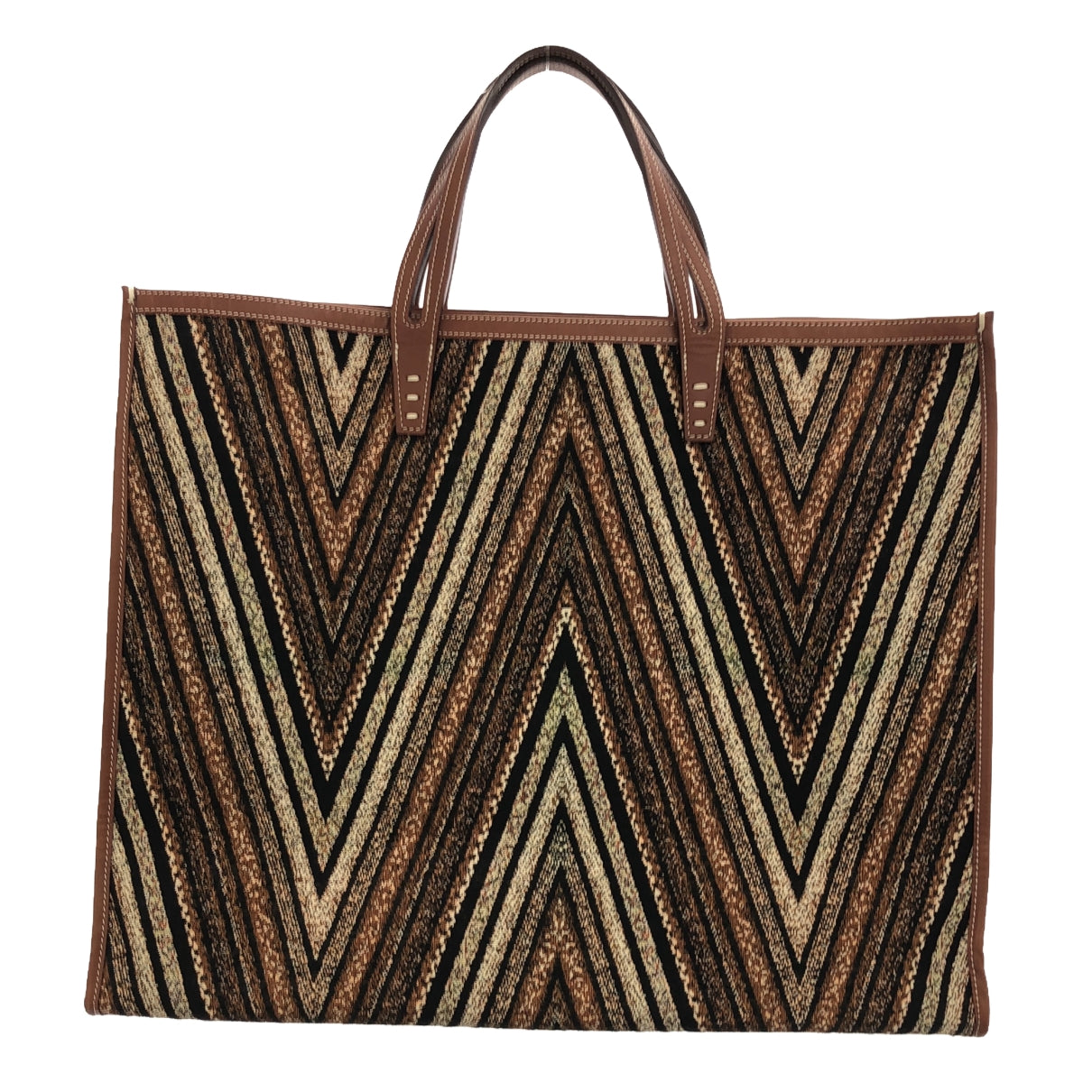 A VACATION | TANK TRIANGLE BROWN TOTE BAG |