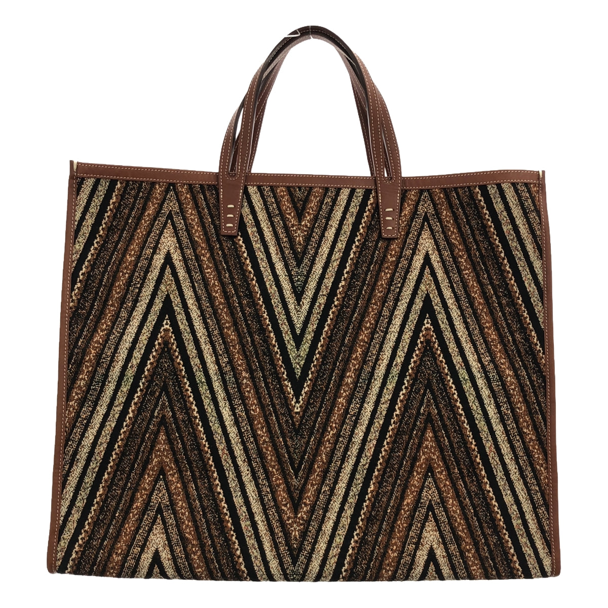 A VACATION | TANK TRIANGLE BROWN TOTE BAG |