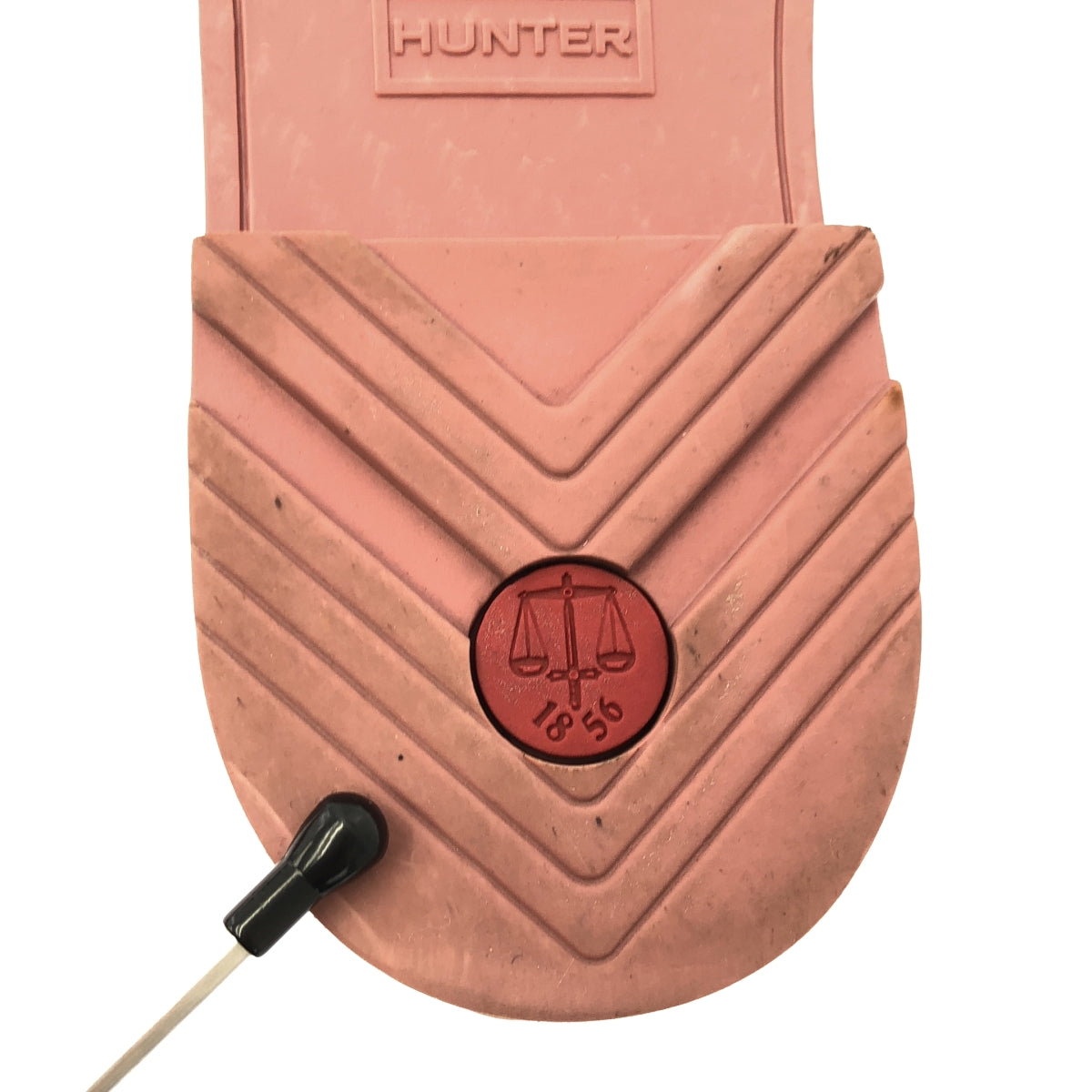 【美品】  HUNTER / ハンター | PENNY LOAFER  / ロゴ ペニーローファー レインシューズ | UK5 | ピンク | レディース