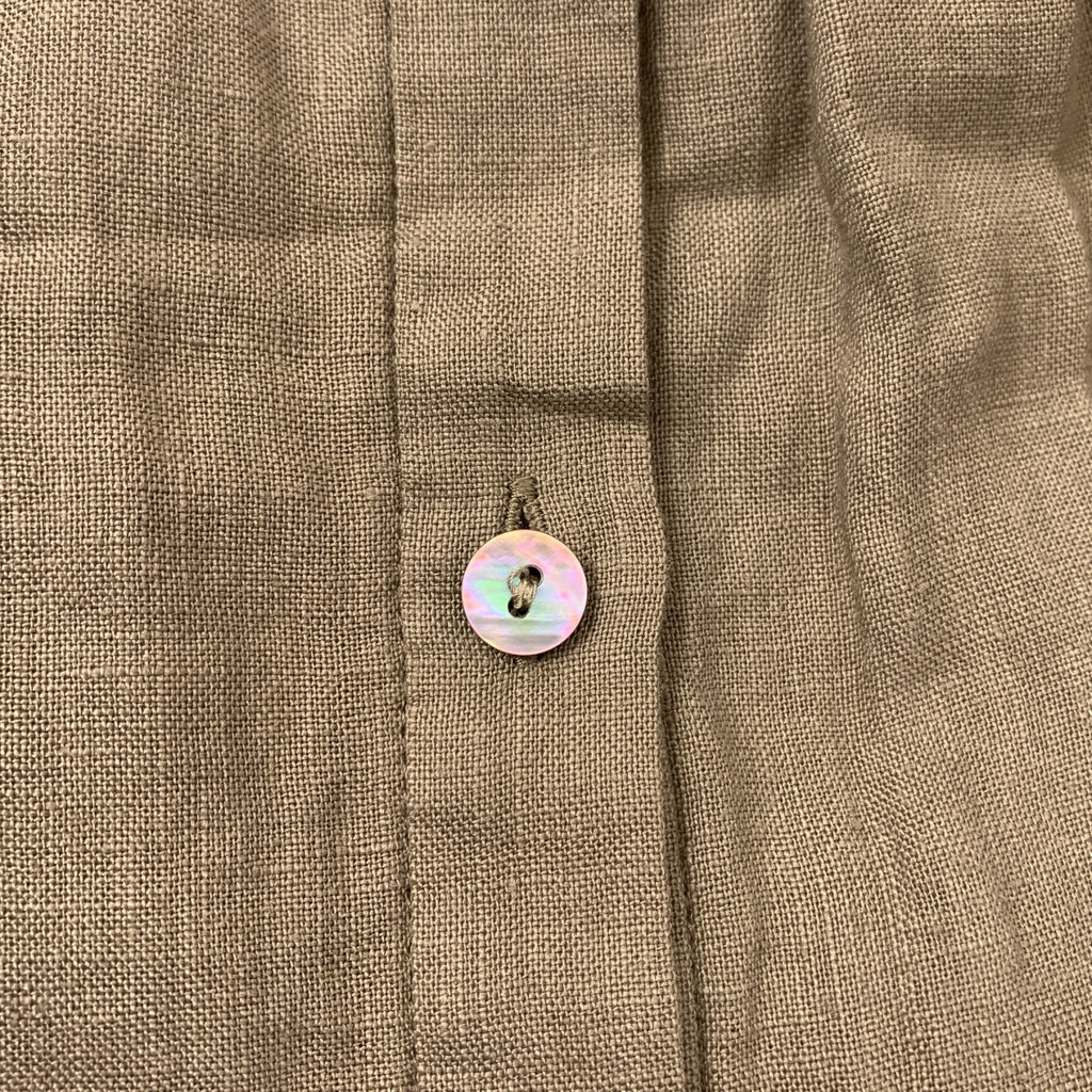Cloth &amp; Cross | 亞麻褶皺荷葉邊襯衫/襯衫 | F碼 | 女款
