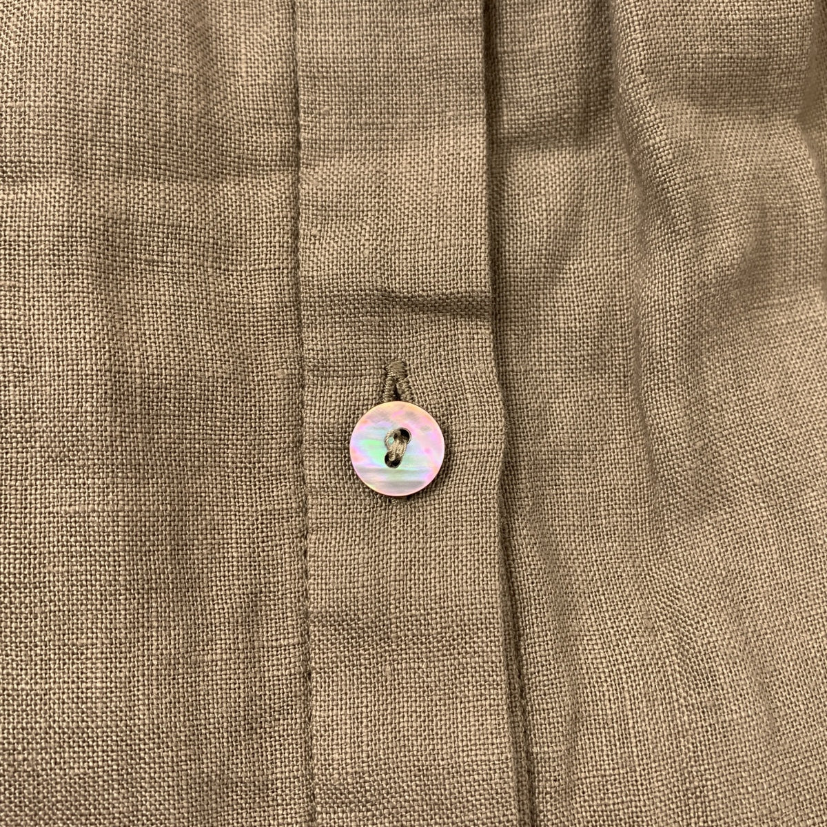 Cloth &amp; Cross | 亞麻褶皺荷葉邊襯衫/襯衫 | F碼 | 女款