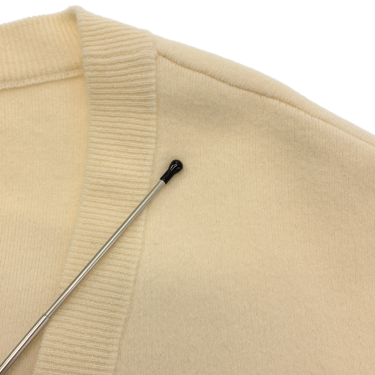 Spick and Span / スピックアンドスパン | ウールスムースニットジップカーデ | F | オフホワイト | レディース