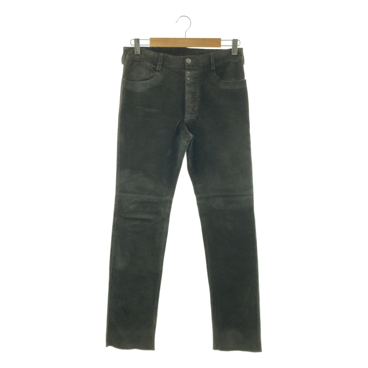 Maison Martin Margiela / メゾンマルタンマルジェラ | 2014SS | 牛革 スエード レザーパンツ | 44 | ダークブラウン | メンズ